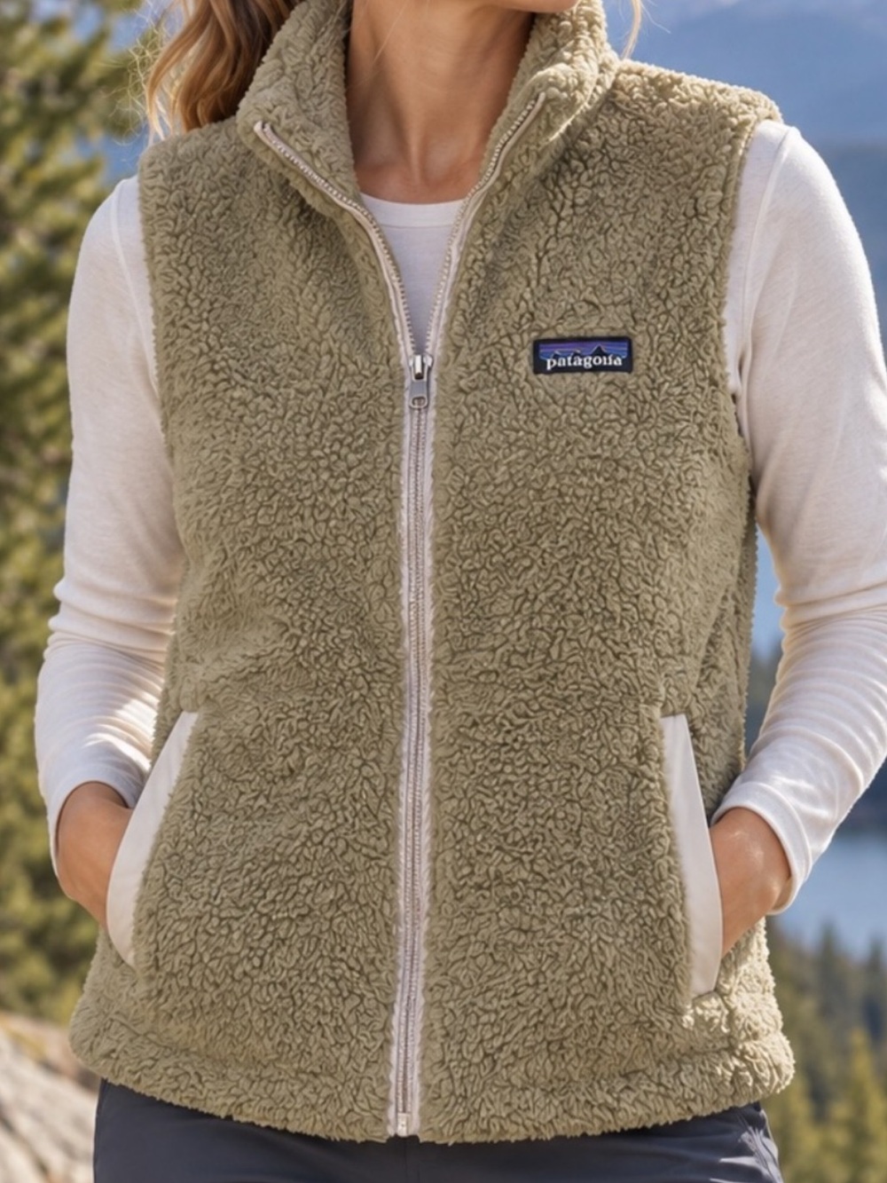 Patagonia Los Gatos fleece vest. Size small.